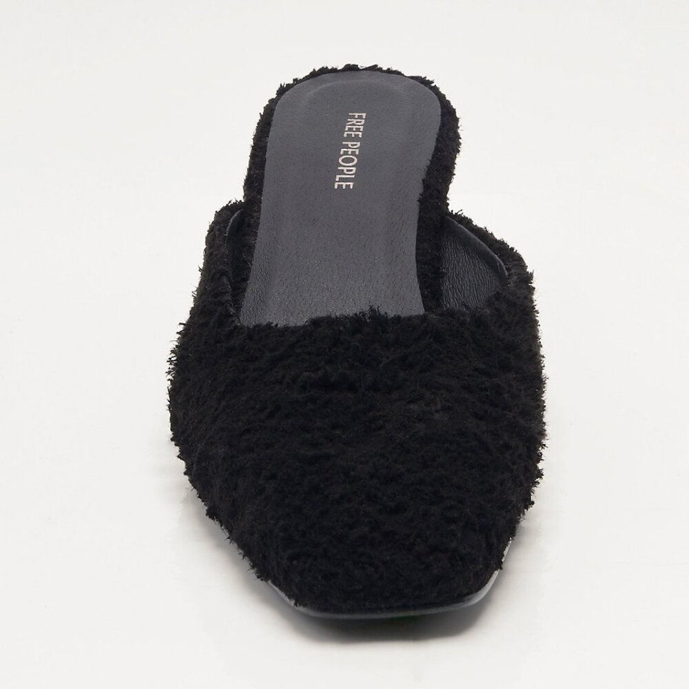 FREE PEOPLE Avenue Heels / Black Hairy Suede - Picture 7 of 10